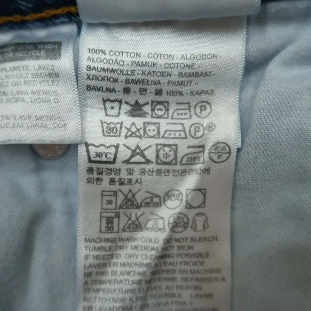 Levi's 550 Jeans Mens Size 40x30 (38x30 Actual) Blue Relaxed Tapered Denim